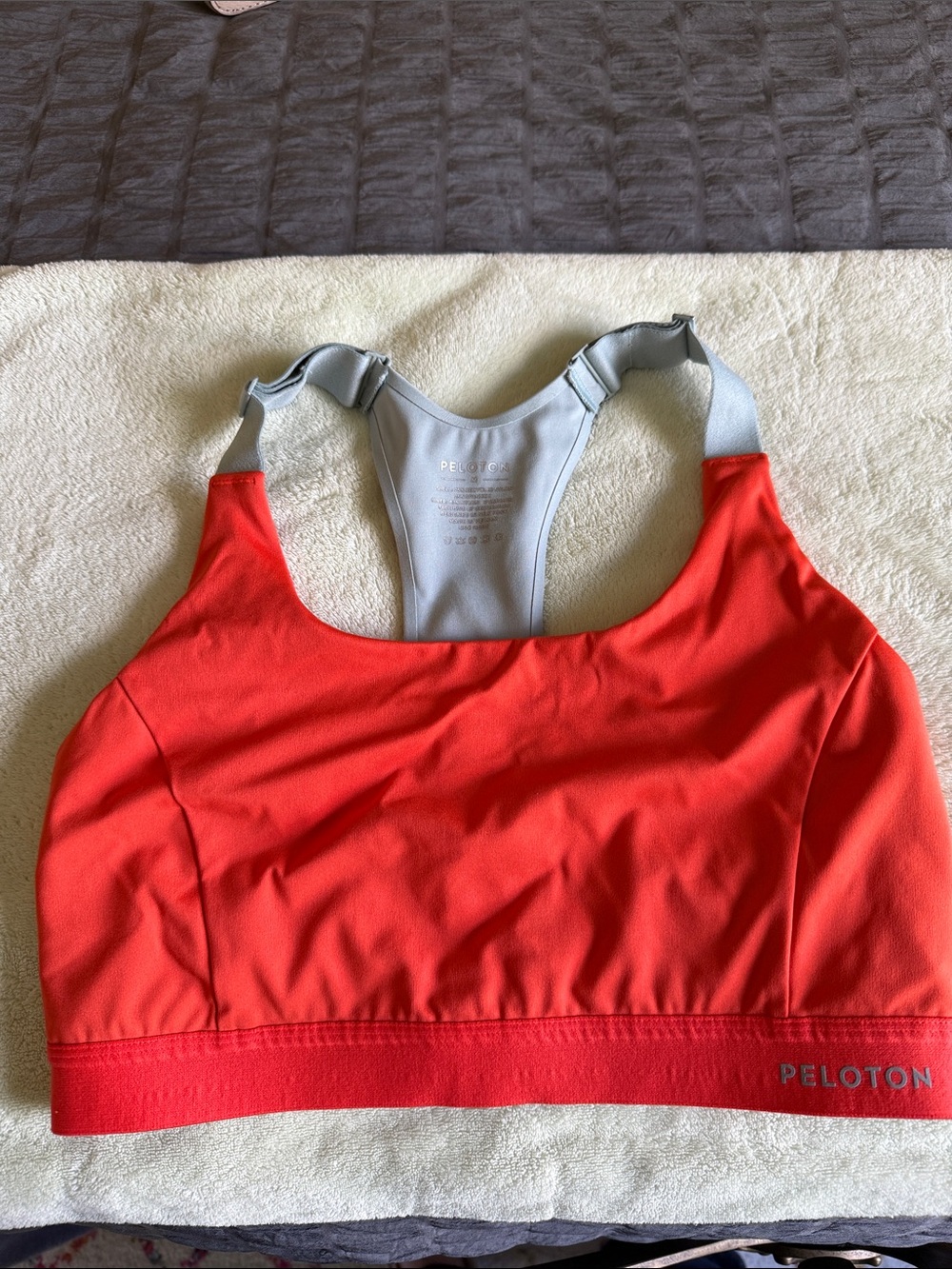 Peloton Paceform Orange Sports Bra - Supportive Racerback medium